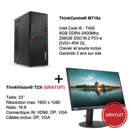 tos web promo thinkcenter m710 et ecran thinkvision 23